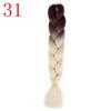 Ombre Braiding Hair Extensions 24inch 115g Synthetic Jumbo Braids Hair Fiber Pink Purple Blue Green