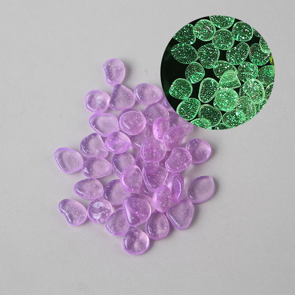Glow In the Dark Colorful Luminous Stone Long-lasting Garden Paving Fluorescent-Stone  for Aquatic