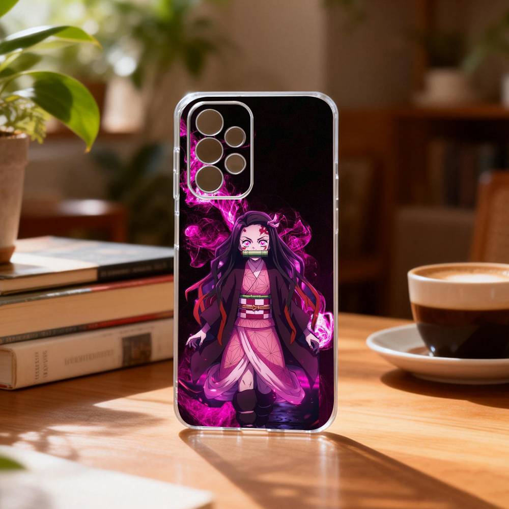 De-mon N-Nezuko K-Kamado S-Slay-er Phone Case For Samsung S25,S24,S21,S22,S23,S30,Ultra,S20,Plus,Fe Transparent Cover