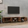 Vidaxl Szafka Pod Tv, Przydymiony Dąb, 180X31,5X40 Cm