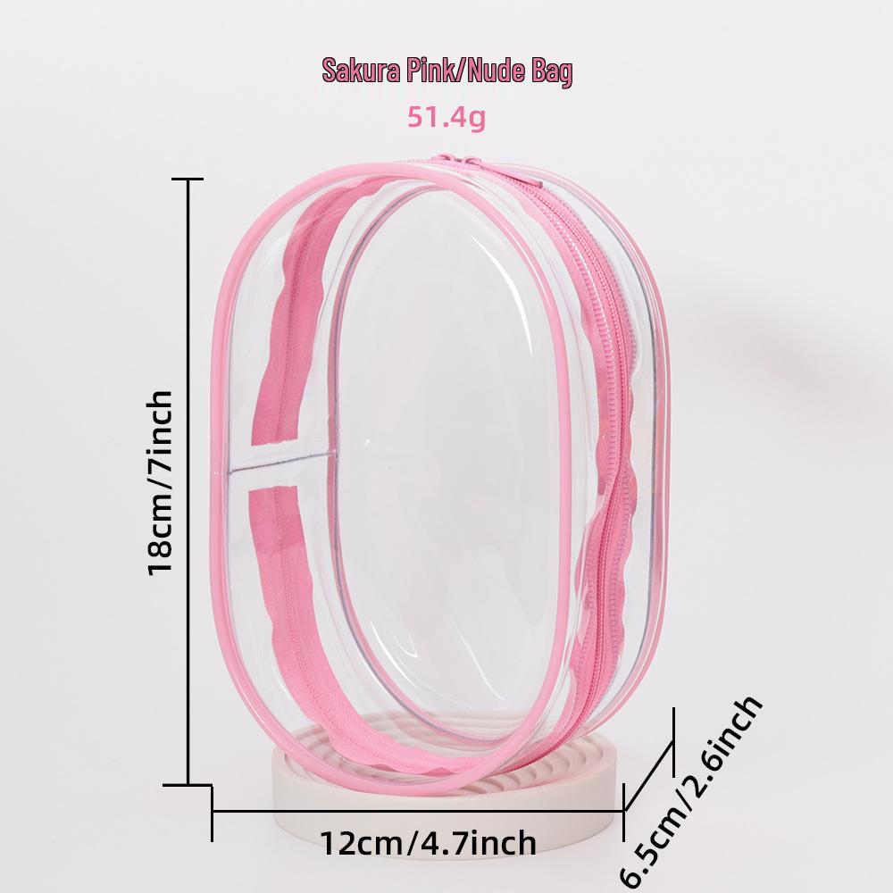 High-Transparency Thickened PVC Cotton Doll Storage Bag - Dustproof, Cute, Hanging, Transparent Q Round Design