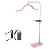 45W Beauty Lamp with Phone Clip 3200K‑5600K Adjustable 350 Degrees Rotation Half Moon Eyelash LED Floor