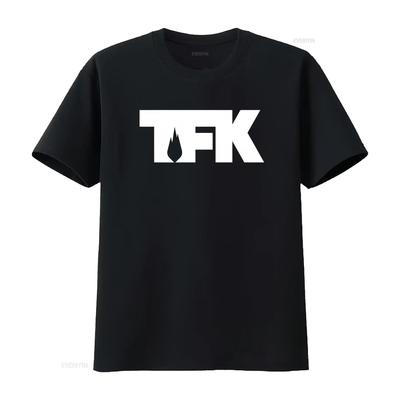 Thousand Foot Krutch TFK Логотип Мужская Черная Футболка Доступна в Размерах S 3XL винтажная Стиранная дизайнерская одежда с принтом Мягкая Стильная