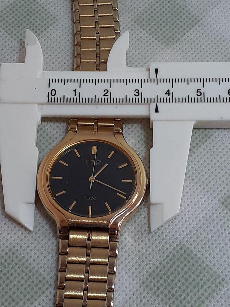 [USED] SEIKO SX Quartz Watch Black/Gold