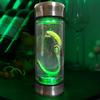 Alien Creature Glass Jar LED Lighted Alien Decoration Gothic Creepy Tabletop Decoration for Halloween Party Sci-Fi Fans Gift