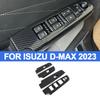 LHD Для Isuzu D-MAX DMAX 2023 2024 2025 Углеродное волокно 4 шт. Панель переключателя стеклоподъемника Наклейка Накладка Модификация