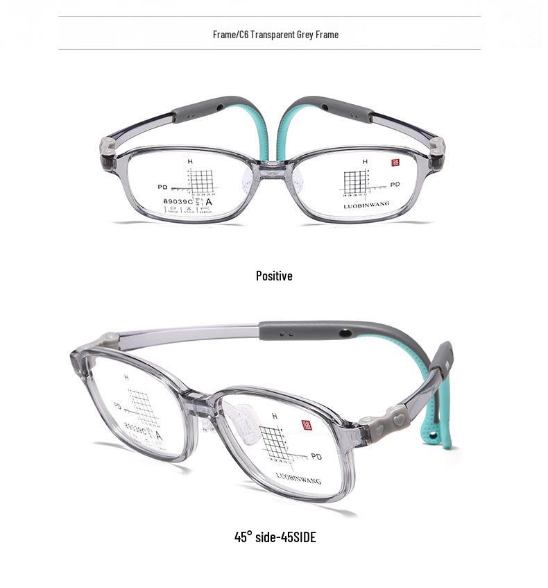 Ультралегкая ударопрочная силиконовая оправа со линзами с контролем дефокуса для детской миопии