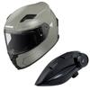FL Full Face Helmet Motorcycle Intercom Gunmetal XL HK-170 + KK-902