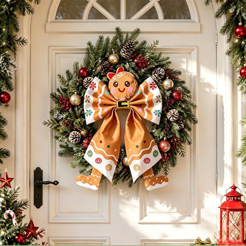 Vintage Christmas Fabric Ornaments Santa Claus Holiday Hanging Decor Festive