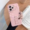 Чехол для телефона Redmi 12 Note 14 Pro Розовые цветы Первая буква от A до Z Силиконовый Мягкая задняя крышка Алфавит Чехол-ракушка Для пары Чехол