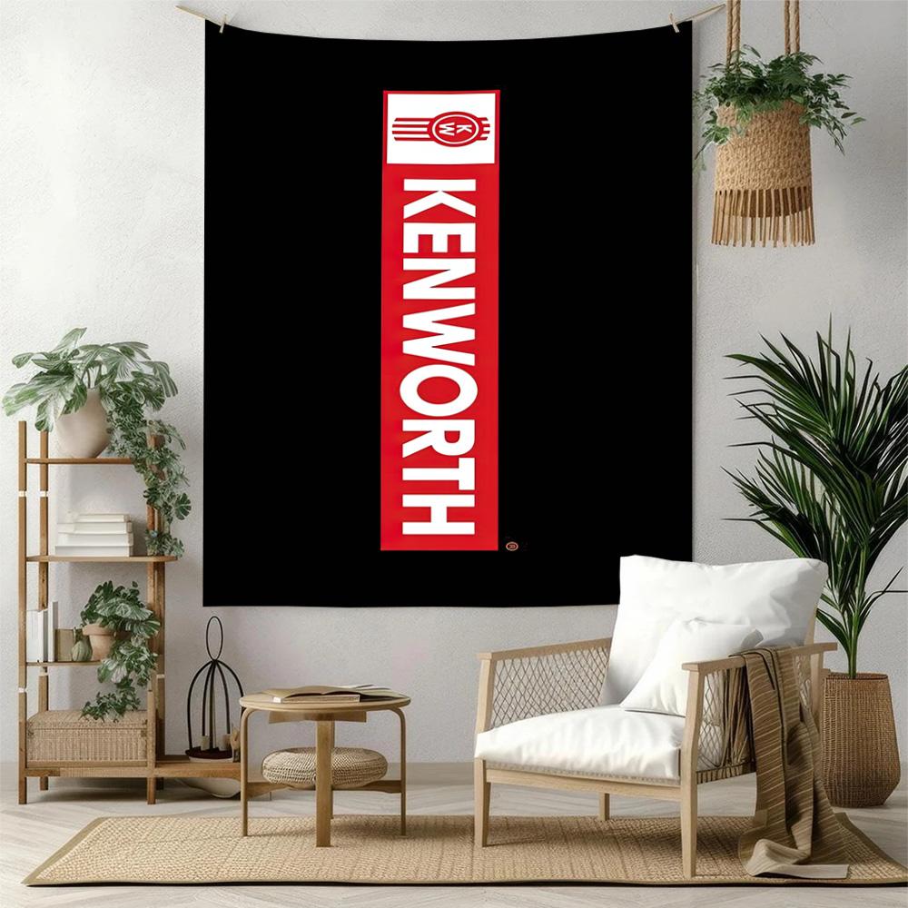 Kw Heavy Trucks Wall Decor Tapestry Art For Pet Memorial Birthdaywedding Party Backdrop Family Gift