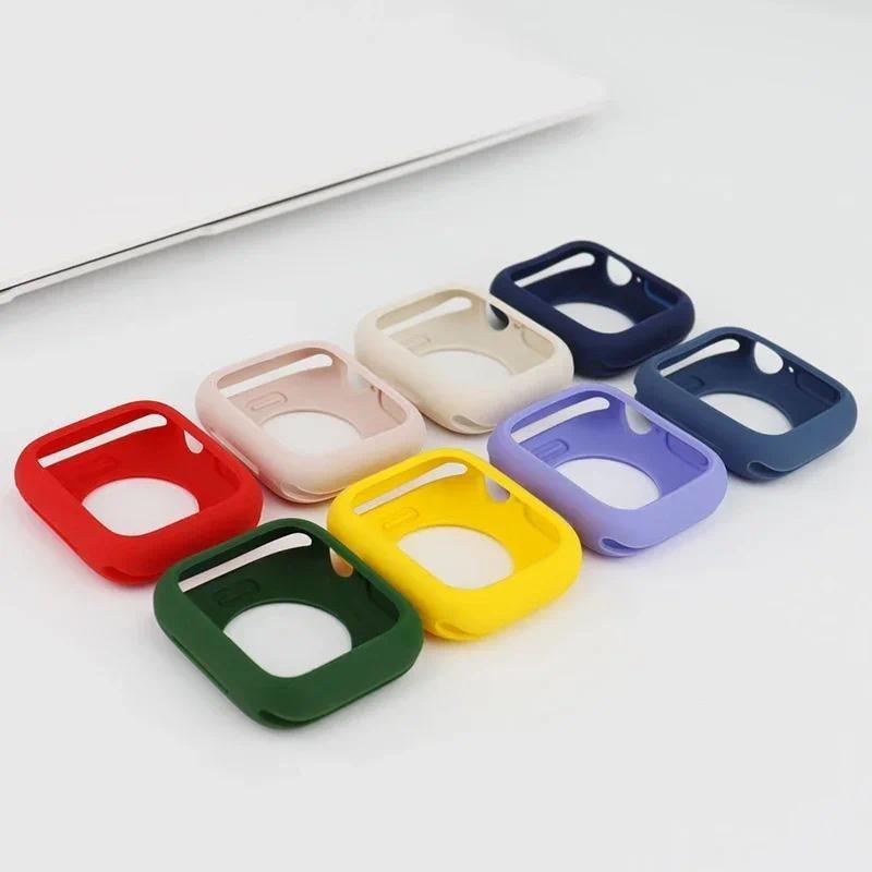 Силиконовый чехол-конфета для Apple Watch Ultra 3 49 мм 44 мм 40 мм 41 мм Чехол 46 мм 45 мм 42 мм Защита iWatch Серии 11 SE3 10 9 8 7 6