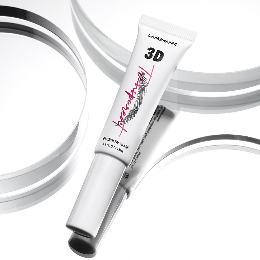 Стереоскопический гель для бровей, водонепроницаемый фиксированного цвета, дикий натуральный гель для бровей, меняет мягкое состояние ресниц