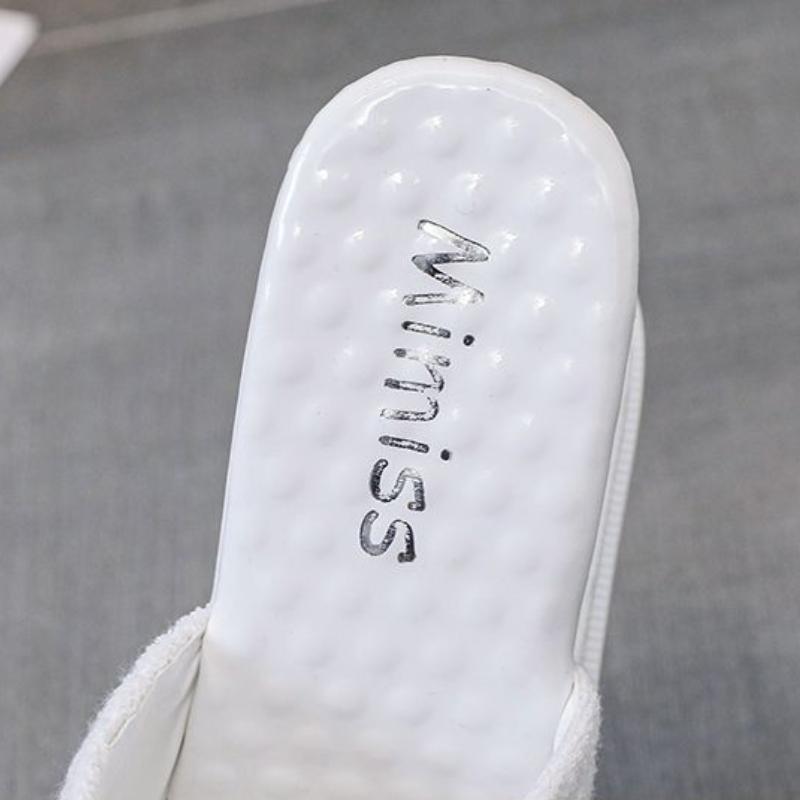 Летние модные женские туфли на каблуке 12,5 см, женские тапочки на высоком каблуке с неглубоким горлом и танкеткой со стразами