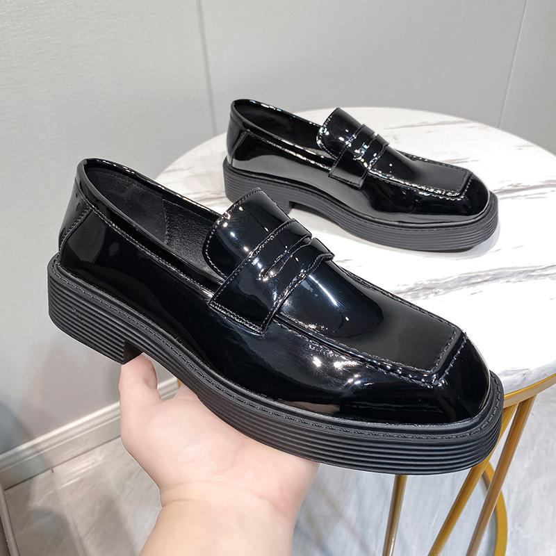 Мужские мокасины в британском стиле, новые, в стиле колледжа, ретро, с одной педалью, ленивые, маленькие кожаные туфли 2017-T