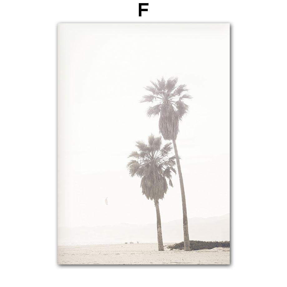 Белый пляж тыква птица цветок листья настенная живопись на холсте плакаты на скандинавскую тему и принты настенные панно для декора гостиной