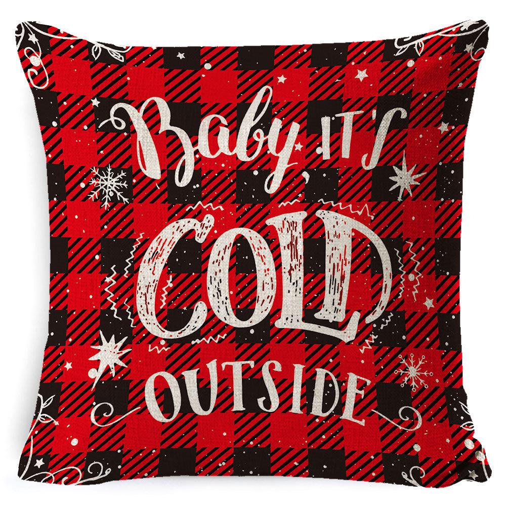 Pillowcase Christmas Pillowcase Light Luxury Pillowcase Ins Style Car Neck Cushion Office Lumbar Support