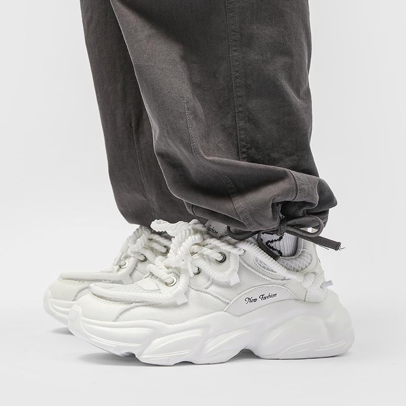 INS Hot Sales Men's Chunky Running Shoes for Women Trend Platform Sneakers Men Mesh Breathable Jogging Sports Walking Shoes Male