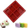 DEVENTORZ Silicone Soap Mold Rectangle Silicone Mold Rectangular Soap Mold Cake Chocolate Mold Handmade Soap Resin Clay Resin Silicon Mold Cutting Die