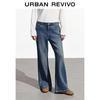 UR Women's Retro Washed Flare Denim Jeans