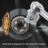 Universal Car Cube Brake Caliper Compression Tool,Durable Steel Auto Rear Disc Brake Piston Tool Fits 3/8" Square Driver