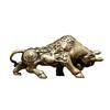 Brass Bullfighting Statue Miniature Ornament for Home and Office Decoration Lucky Wealth Symbolism Animal Figurine Gift