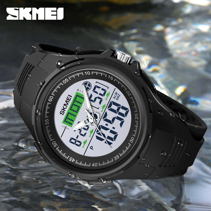 Часы мужские студенческие трендовые водонепроницаемые электронные часы для школьников и подростков светящиеся многофункциональные спортивные часы