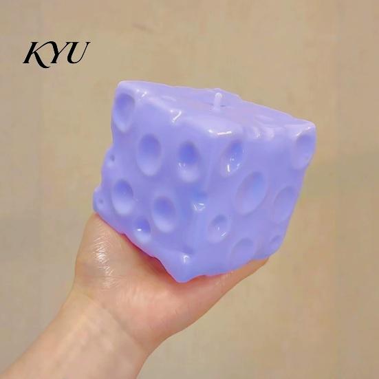 Tactile Fidget Toy Blueberry Cheese Squeeze Toy, Slow Rising Stress Relief for Soft TPR Decompression Gadget Kids Adults, Sensory Hand Exerciser Desk