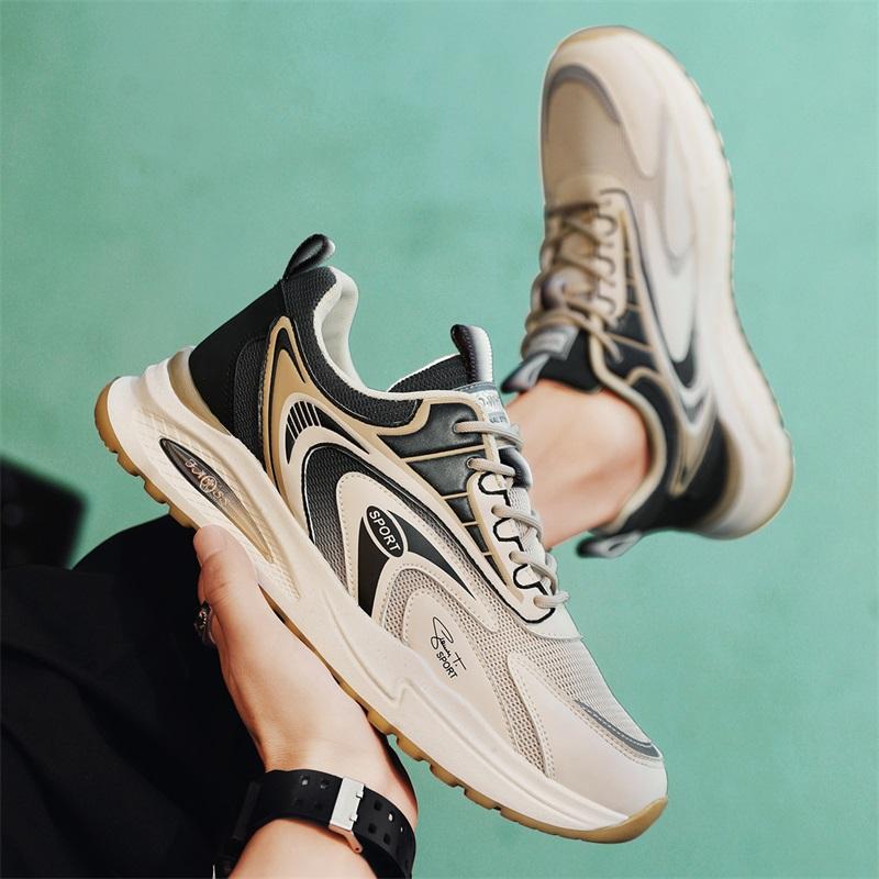 Модная повседневная обувь для мужчин, дышащие уличные прогулочные кроссовки, новые массивные спортивные кроссовки для бега, баскетбола, мужские кроссовки