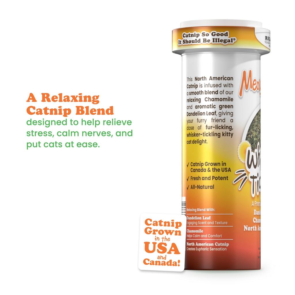 Meowijuana Catnip and Cat Toy Silly Blue Cat Whisker Tickling Catnip Regenerate and Improve Cat Health Combo, Toy, Blend,