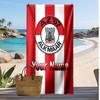 AZ Alkmaar Personalized Printed Beach Towel Soccer Logo Support Custom Name Text Absorbent Towel For Sport Travel Special Gift