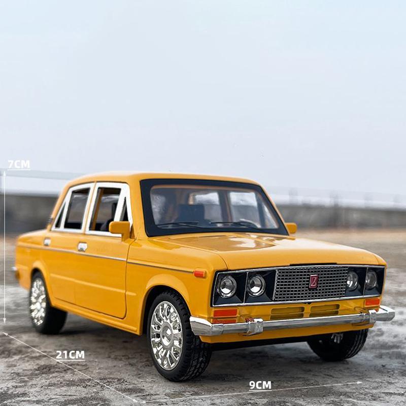 ABBR1 1:18 LADA 2106 Alloy Die Cast Toy Car Model Sound and Light Children's Toy Collectibles Birthday gift