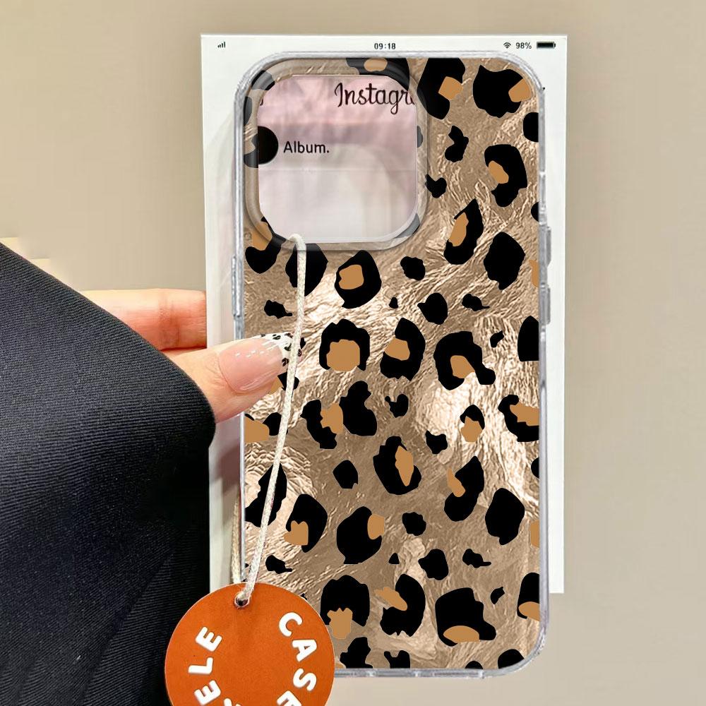 Корейский розовый леопардовый чехол для телефона Xiaomi Redmi Note 15 14 13 12 11 11S 10 10S 8 9 Pro 15C 9C 13C 14C A3 11S 9C A1