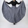 Women Maxi Skirt Elastic High Waist Super Large Pendulum Design Long Skirt Pleated Dance Skirt Party Wear