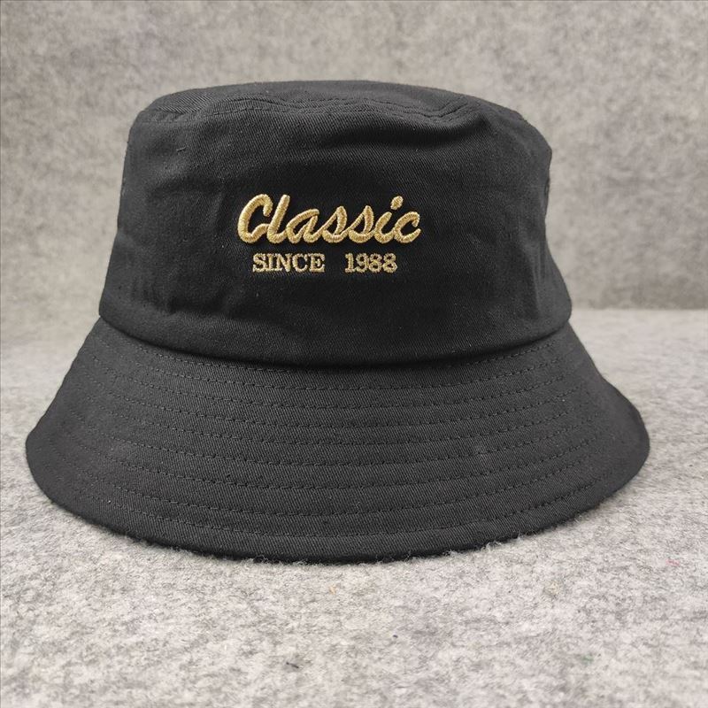 Letter embroidery big head circumference men's hat casual fashion simple bucket hat basin hat women's hat trendy women's hat