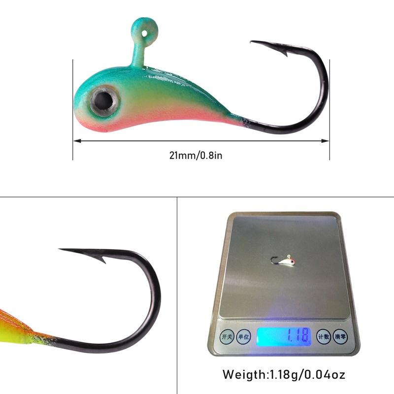 Крючки с приманками для зимней рыбалки,5 шт