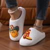 Cotton Slippers Women Indoor Bedroom Soft Sole Non Slip Slides Woman Fluffy Plush Warm Winter Slippers for Home Zapatillas Mujer