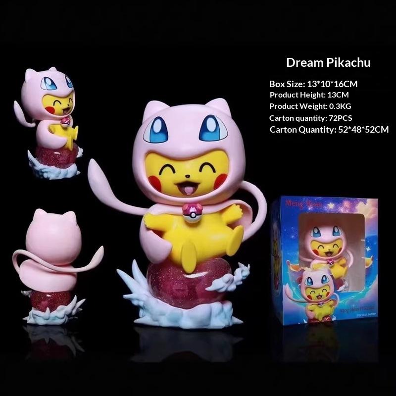 Pokemon Pikachu Cosplay Tyranitar Figure 13CM Resin Collectible Model Desktop Decoration For Anime Fans Pokemon Collectors