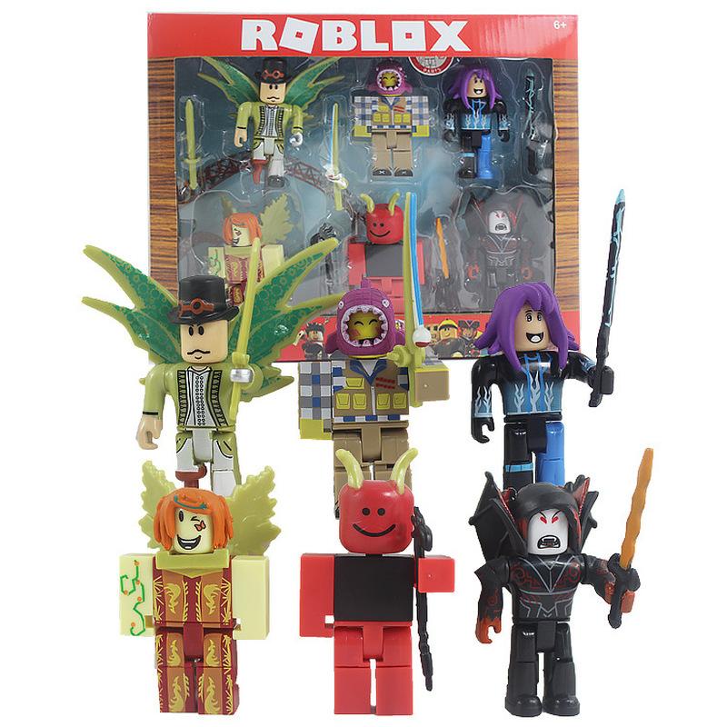 Игровые фигурки Roblox 2,5–3 дюйма, куклы из виртуального мира, разные стили с оружием, коллекционные игрушки для детей от 6 лет