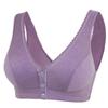 Pure Cotton Front Buckle Bra Without Steel Ring Beautiful Back Middle-aged and Elderly Bra Sweat-absorbing Breathable Vest