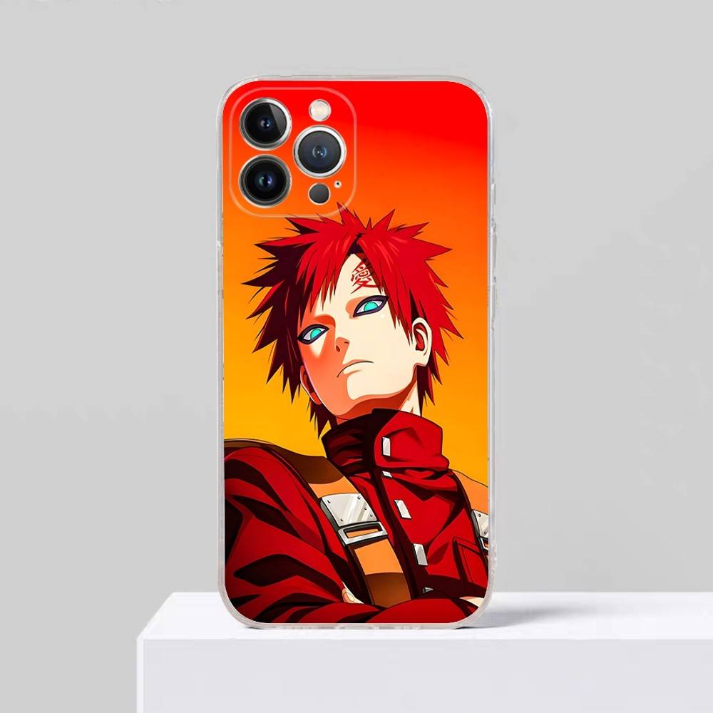 Anime Cartoon G-Gaara Phone Case For IPhone 17 16 15 Plus 14 13 Mini 12 11 Pro Max Soft Shell Cover