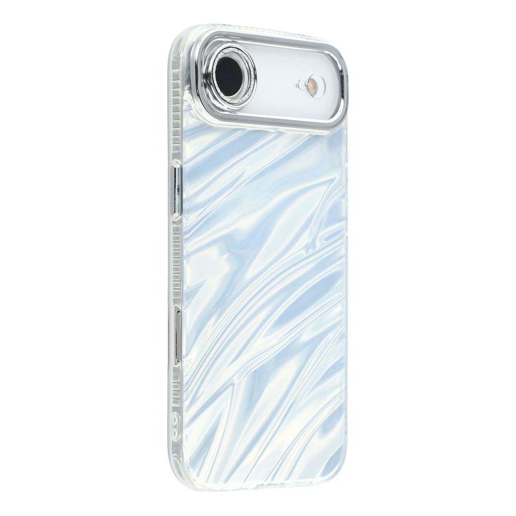 For iPhone 17 Air Case IMD Design Shockproof Hybrid Phone Cover with Glass Lens Film