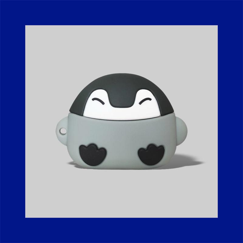 3D Пингвин для Apple Airpods 4 Милый чехол Airpods 1 2 3 Pro Чехол для наушников Беспроводная зарядка Чехол для гарнитуры