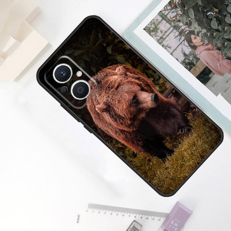 Чехол с изображением гризли для OPPO Reno 8T 4Z 5Z 11F 10 Pro 4 5 6 8 7 Lite OPPO Find X6 X5 Pro X2 X3 Neo