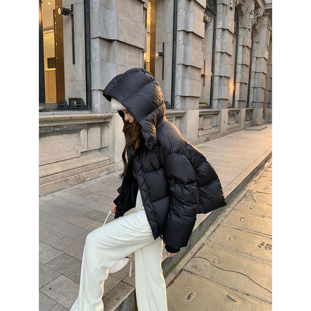 Down Jacket Women's Winter Hooded Coat Warm