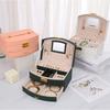 1 шт. простая шкатулка для хранения ювелирных изделий, портативная, портативная шкатулка для ювелирных изделий, хранение серег, шкатулка для хранения ювелирных изделий и серег