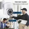 Наружное 1080P Wi-Fi наблюдение, 36 лампочек, PTZ-управление, панорамная IP-камера, полноцветная видеокамера ночного видения, поддержка двусторонней внутренней связи