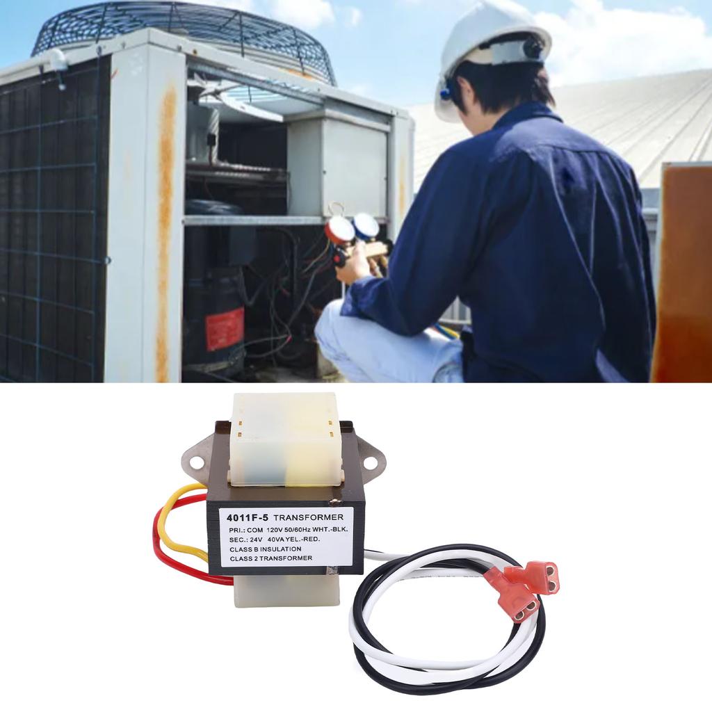 HVAC Transformer Fit for Rheem Furnace 46 24124 06 40VA 120V To 24V AC HVAC Furnace Transformer 2 Hole Mount