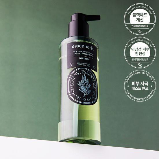 essenherb Масло для глубокого очищения кожи с экстрактом чайного дерева, 300 мл