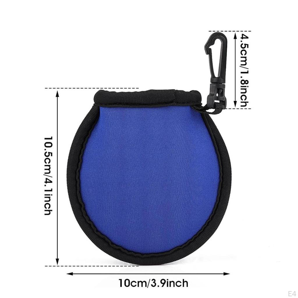 Golf Ball Cleaner Holder 10x10cm Cleaning Tool Storage Neoprene Portable Pocket for Course